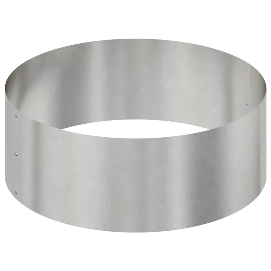 Cache-pot de jardin Argent 90 x 90 x 20 cm Acier inoxydable - 6