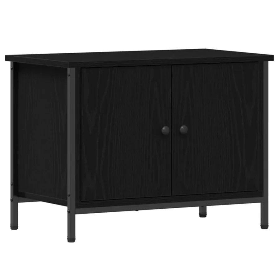 Meuble TV Chêne noir 60 x 35 x 45 cm Bois d'ingénierie - 2