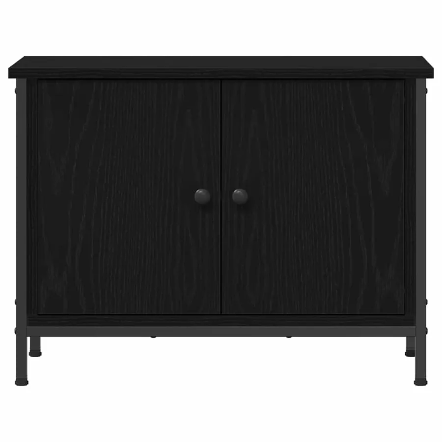 Meuble TV Chêne noir 60 x 35 x 45 cm Bois d'ingénierie - 6