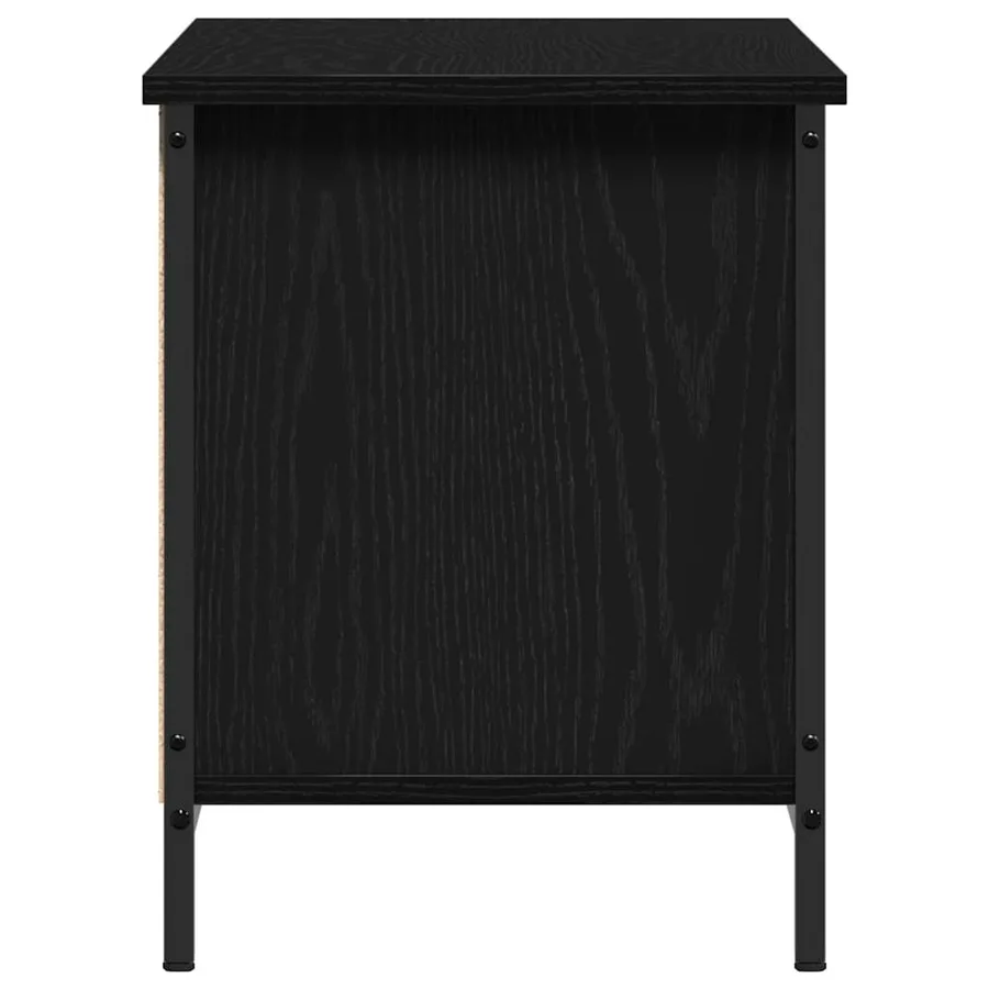 Meuble TV Chêne noir 102 x 35 x 45 cm Bois d'ingénierie - 6