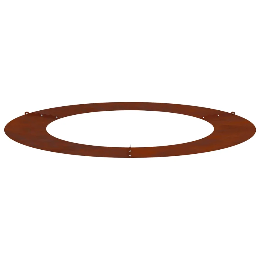 adapté pour anneaux d'arbre plats 5 pc Rouillé Ø60/90 cm - 5