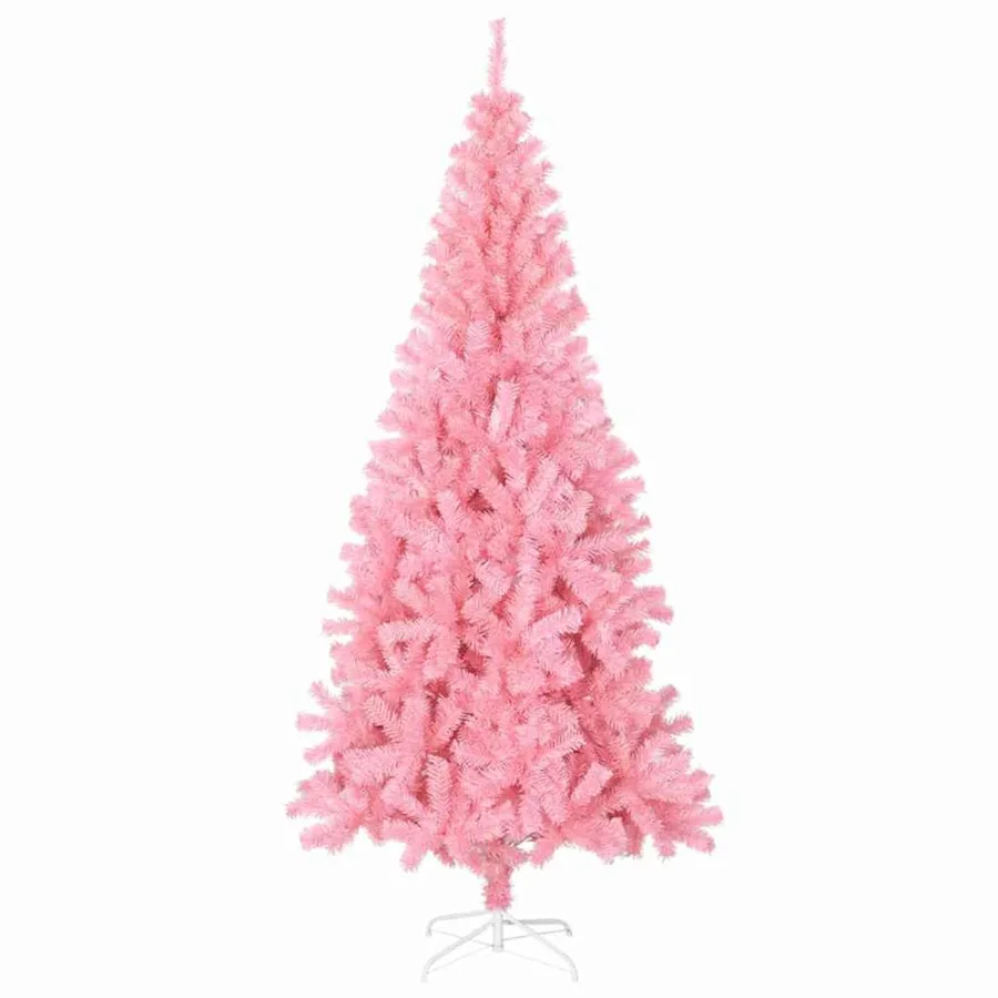 Sapin de Noël avec 300 LED avec support Rose 180 cm PVC - 3