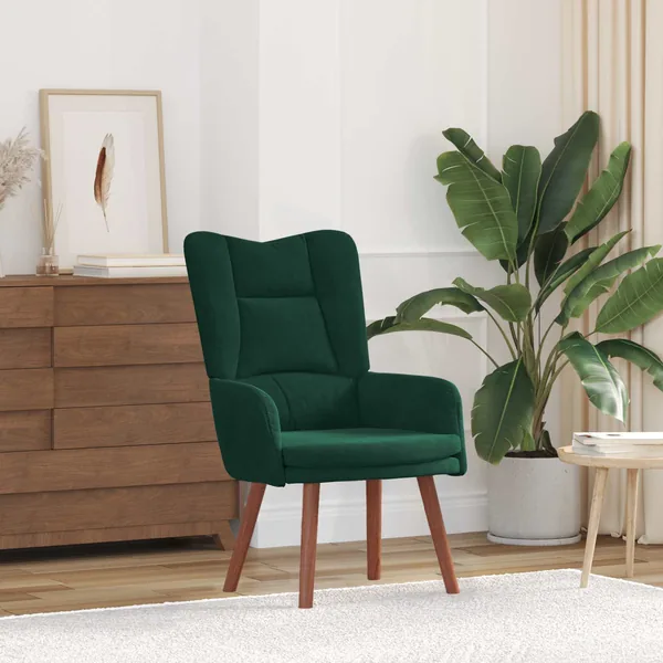 fauteuil Vert foncé 63 x 67 x 94 cm Velours