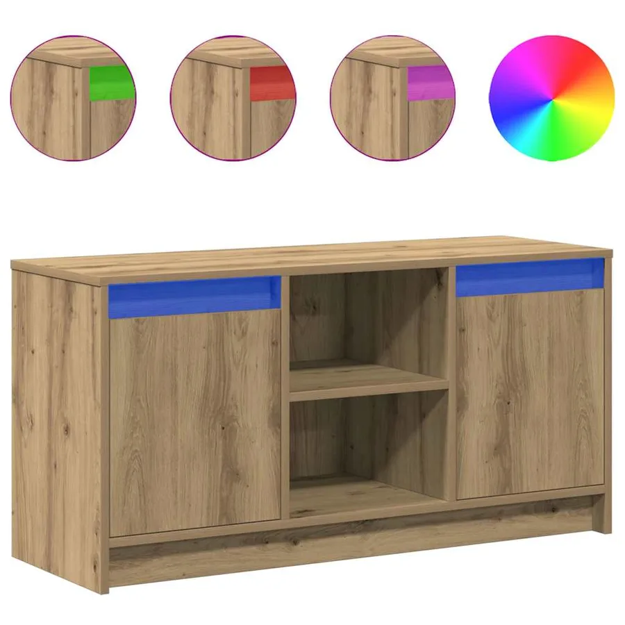 Unites TV 100 x 34 x 50 cm Marron Bois d'ingénierie - 4