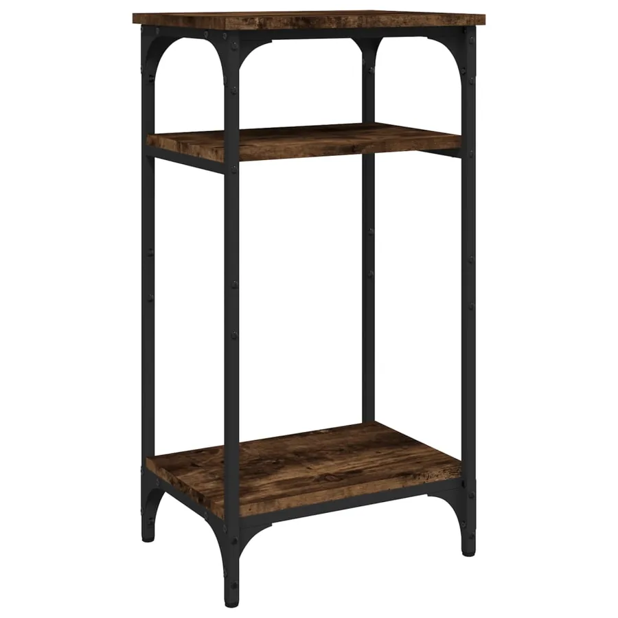 Table d'appoint Chêne fumé 40x30x75 cm Bois d'ingénierie - 2