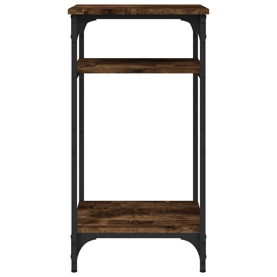 Table d'appoint Chêne fumé 40x30x75 cm Bois d'ingénierie - 4