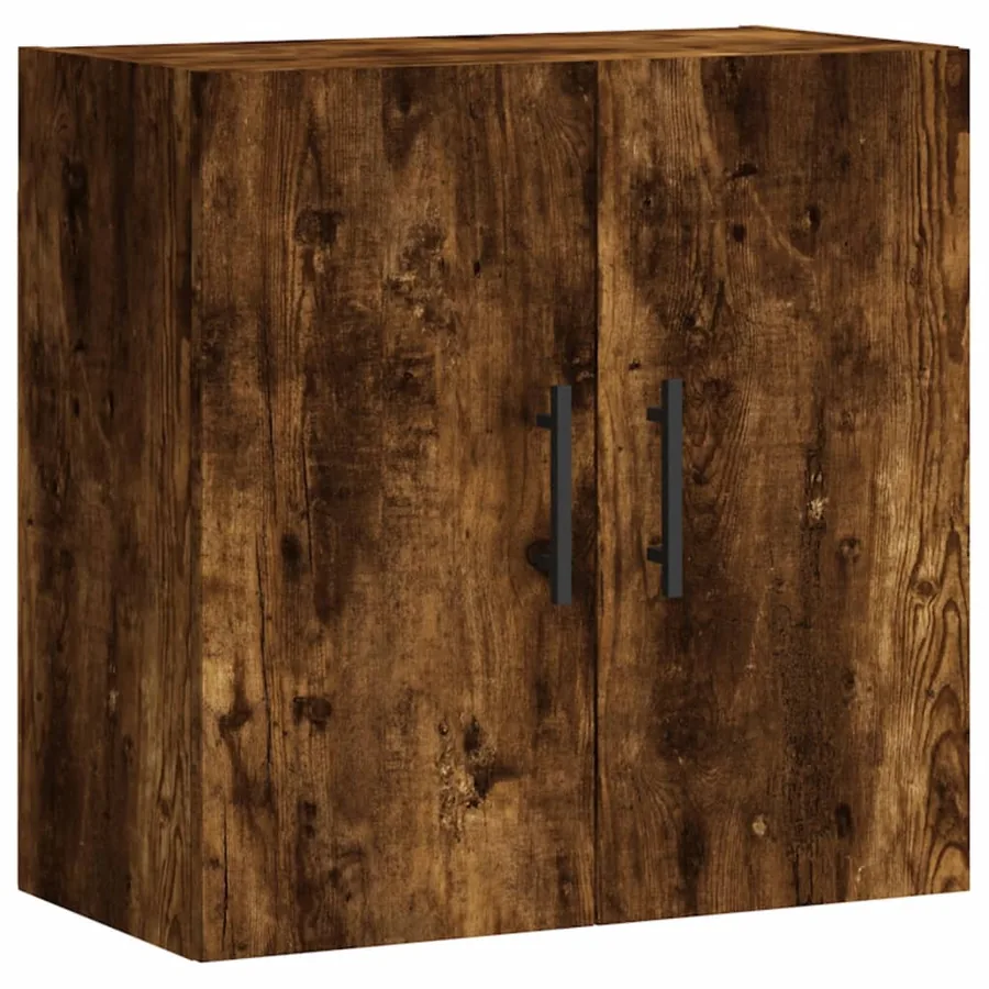 Armoire murale chêne fumé 60x31x60 cm bois d'ingénierie - 2