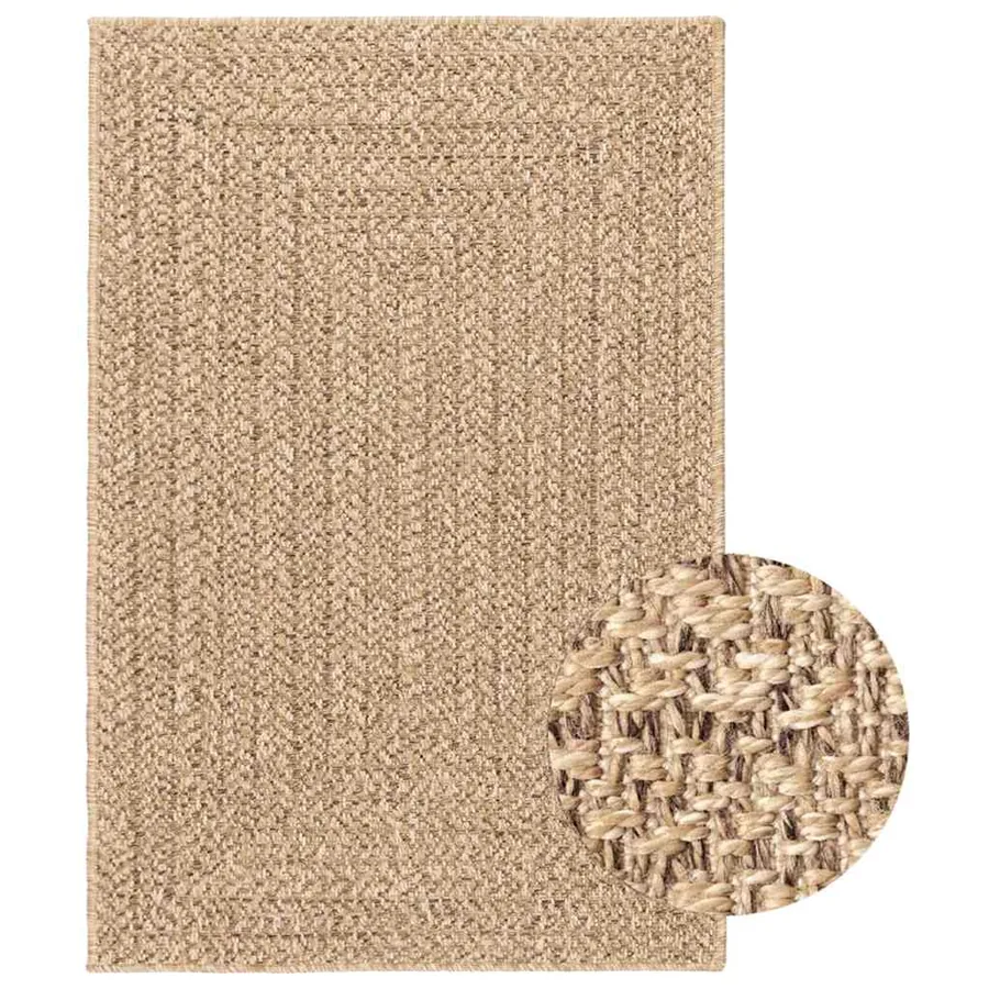 Tapis ZIZUR 200x290 cm aspect de jute intérieur et extérieur