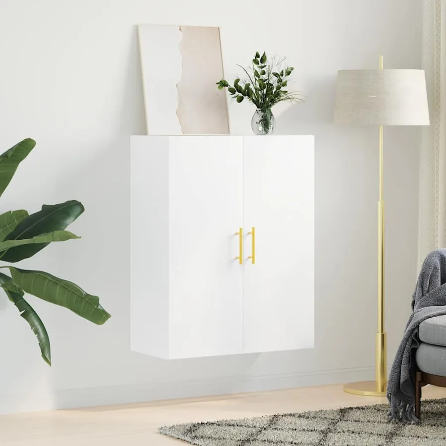 Armoire murale blanc 69,5x34x90 cm - 3