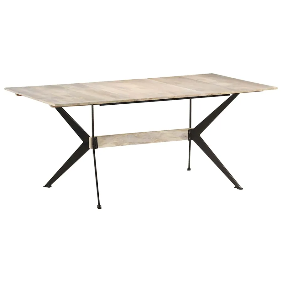 Table à manger 180x90x76 cm Bois de manguier massif - 10