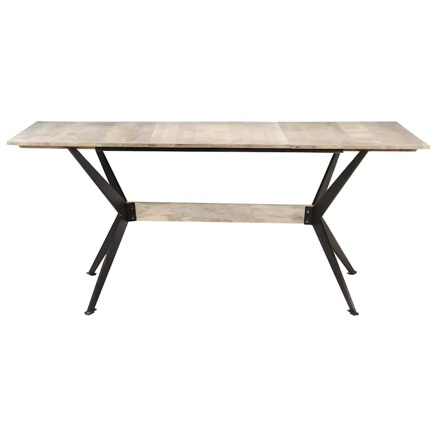 Table à manger 180x90x76 cm Bois de manguier massif - 2