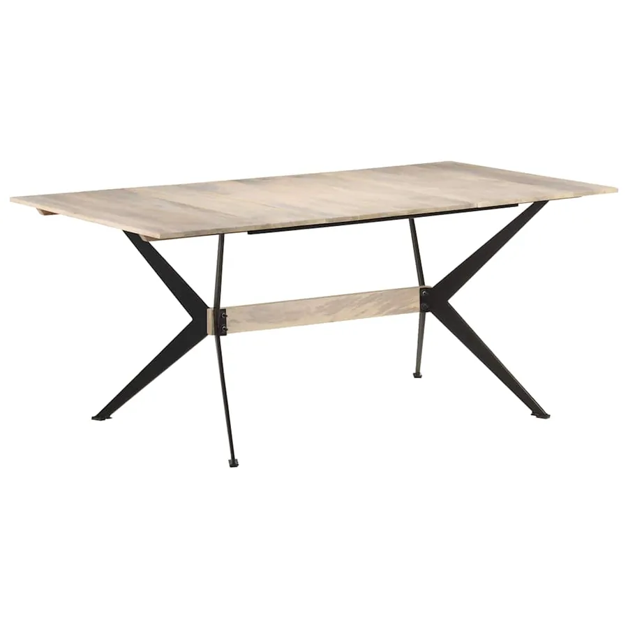 Table à manger 180x90x76 cm Bois de manguier massif - 7