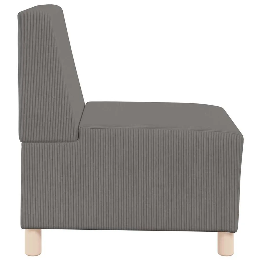 Unité de Sofa Modulaire Sans Accoudoirs 2 pcs Gris clair - 6