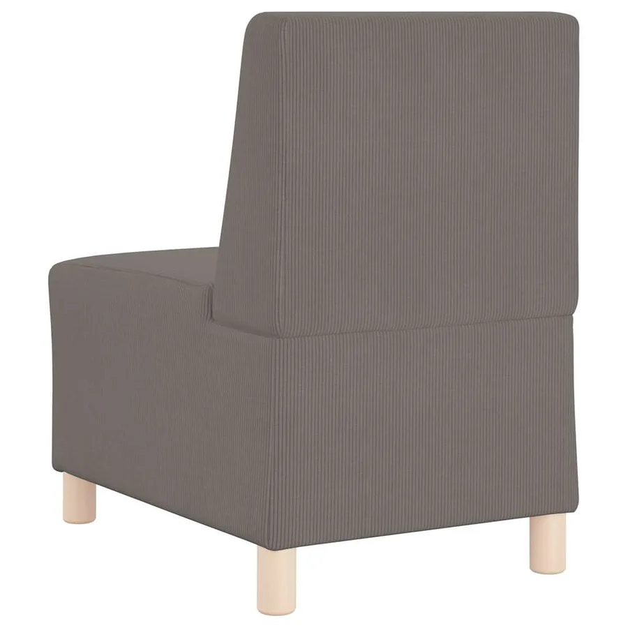 Unité de Sofa Modulaire Sans Accoudoirs 2 pcs Gris clair - 7