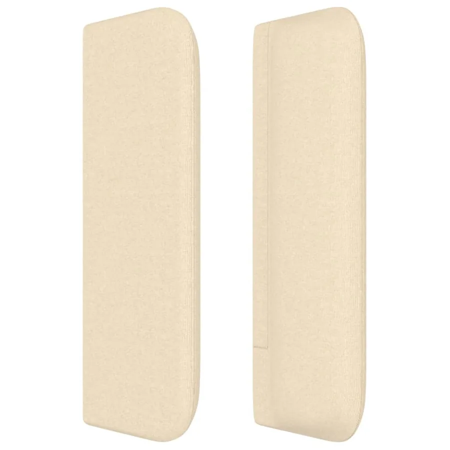Tête de lit avec oreilles Crème 83x16x78/88 cm Tissu - 4