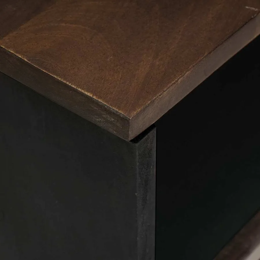Table de chevet Noyer 50 x 33 x 62 cm Bois d'ingénierie - 7