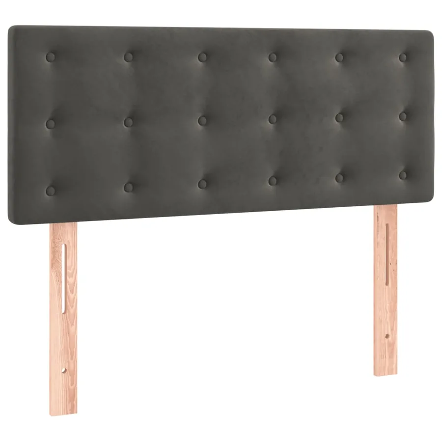 Tête de lit Gris foncé 90x5x78/88 cm Velours - 2