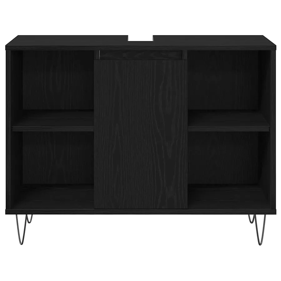Ensemble de mobilier de salle de bain 3 pcs Chêne noir - 7