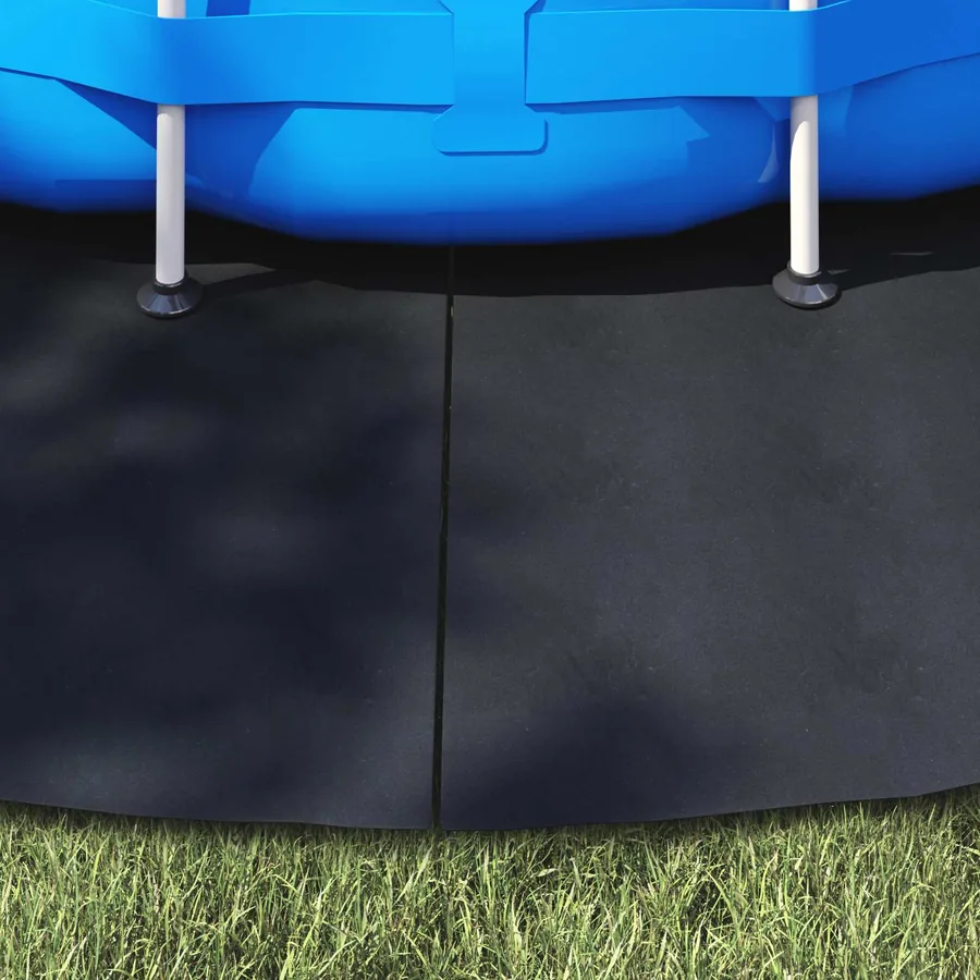 Tapis de piscine Noir Ø 500 cm Tissu non tissé - 4