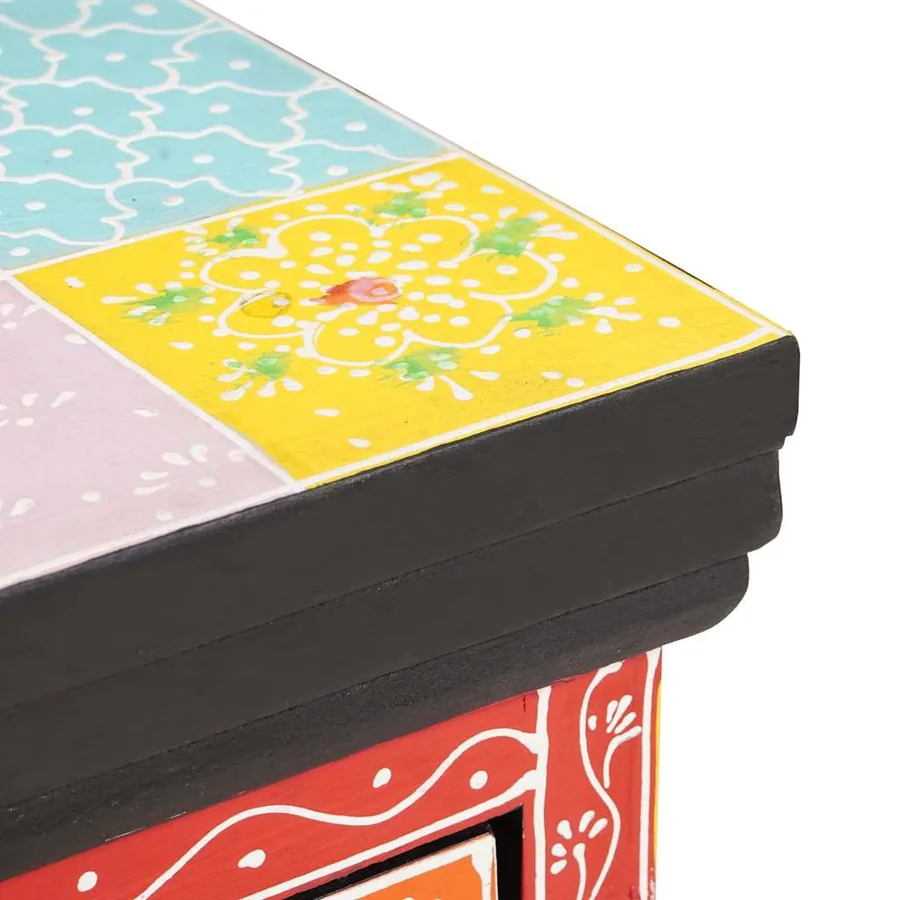 Cabinet de chevet avec tiroir Multicolore 40 x 30 x 40 cm - 8