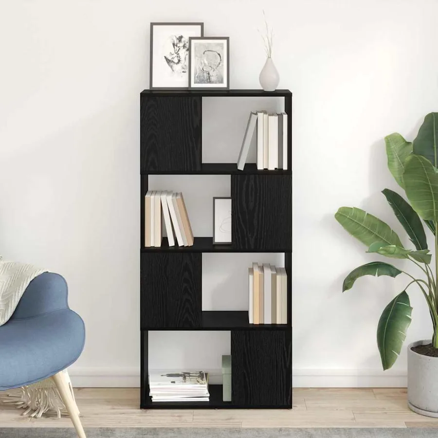 Ensemble meuble TV Noir 60 x 24 x 125,5 cm Bois d'ingénierie