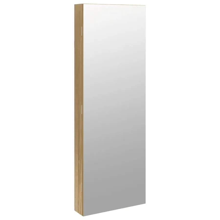 Armoire à bijoux avec miroir et éclairage LED mural - 2