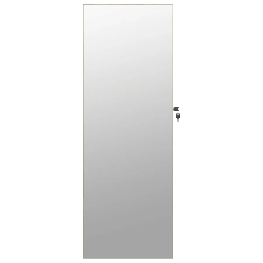 Armoire à bijoux avec miroir et éclairage LED mural - 4