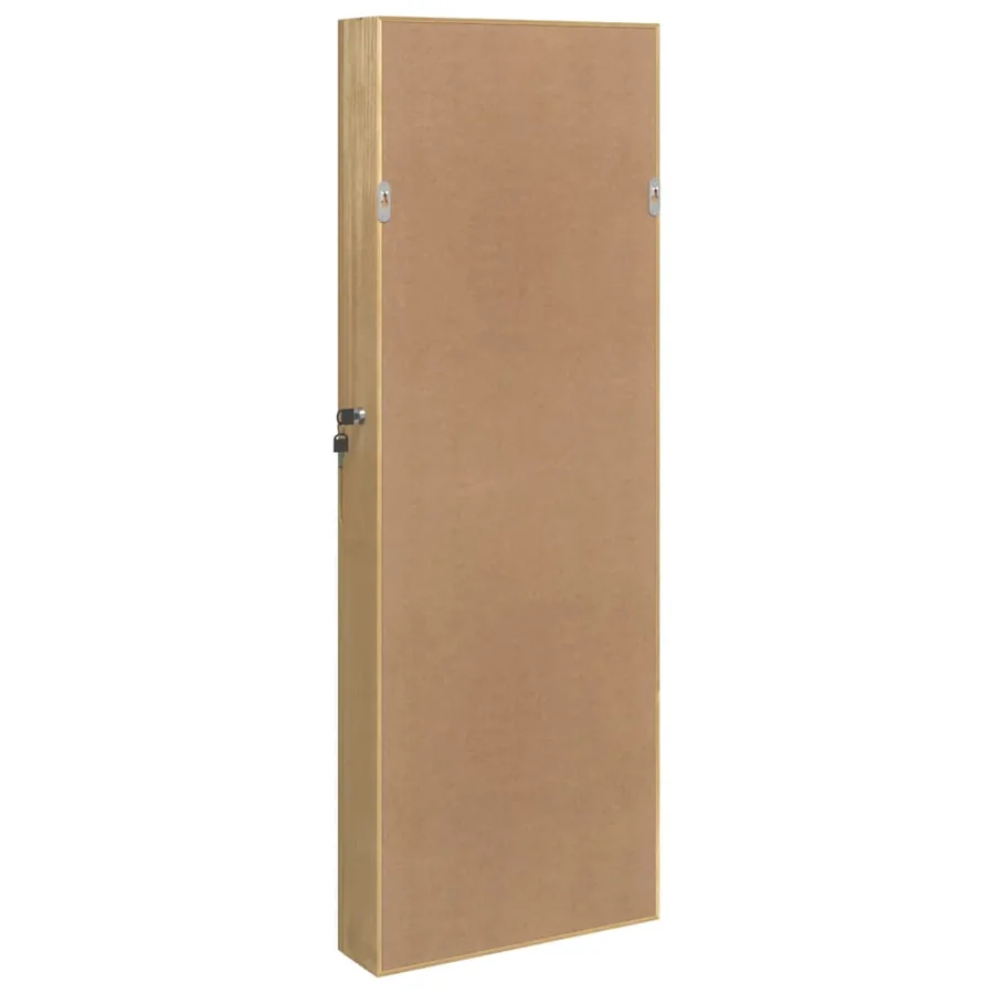 Armoire à bijoux avec miroir et éclairage LED mural - 6