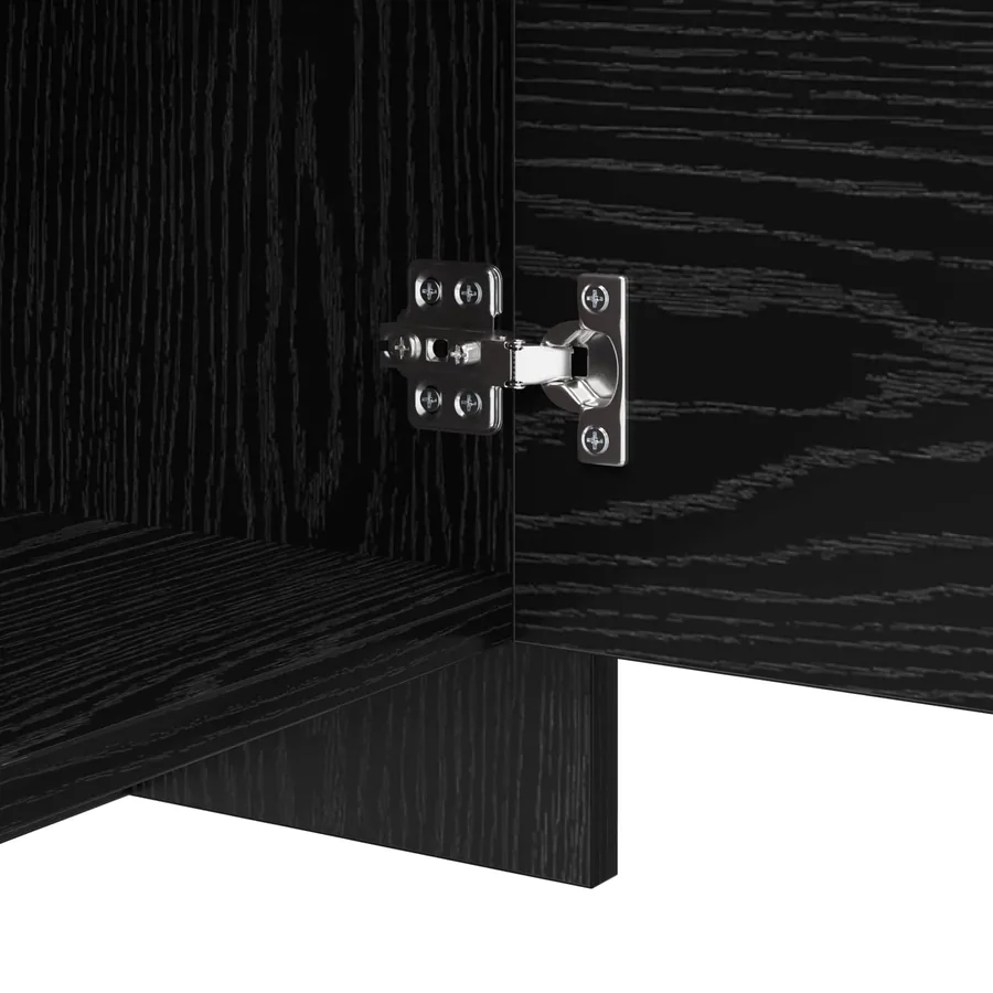 Ensemble meuble TV Chêne noir 90 x 35 x 40 cm Bois d'ingénierie - 8
