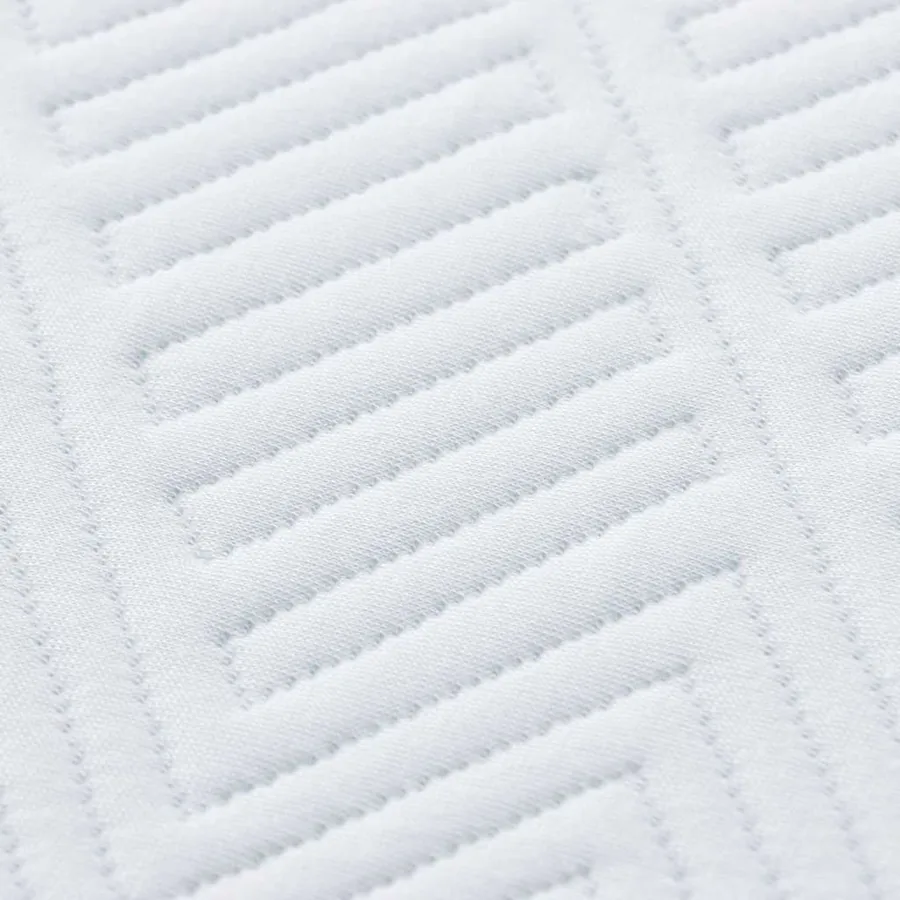 Matelas Blanc et Bleu 90 x 190 cm Tissu jacquard - 9