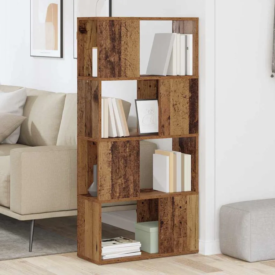 Ensemble meuble TV Marron 60 x 24 x 125,5 cm Bois d'ingénierie - 4
