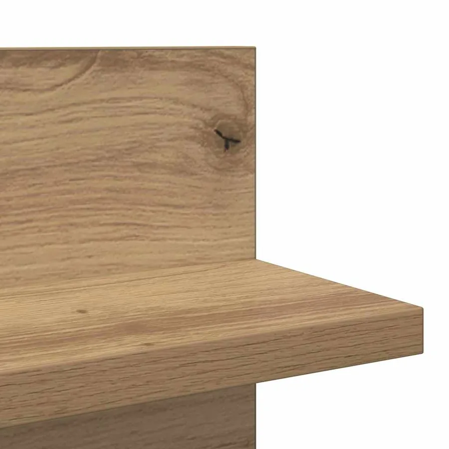Étagère Murale Montage mural 2 pcs Chêne artisanal - 9