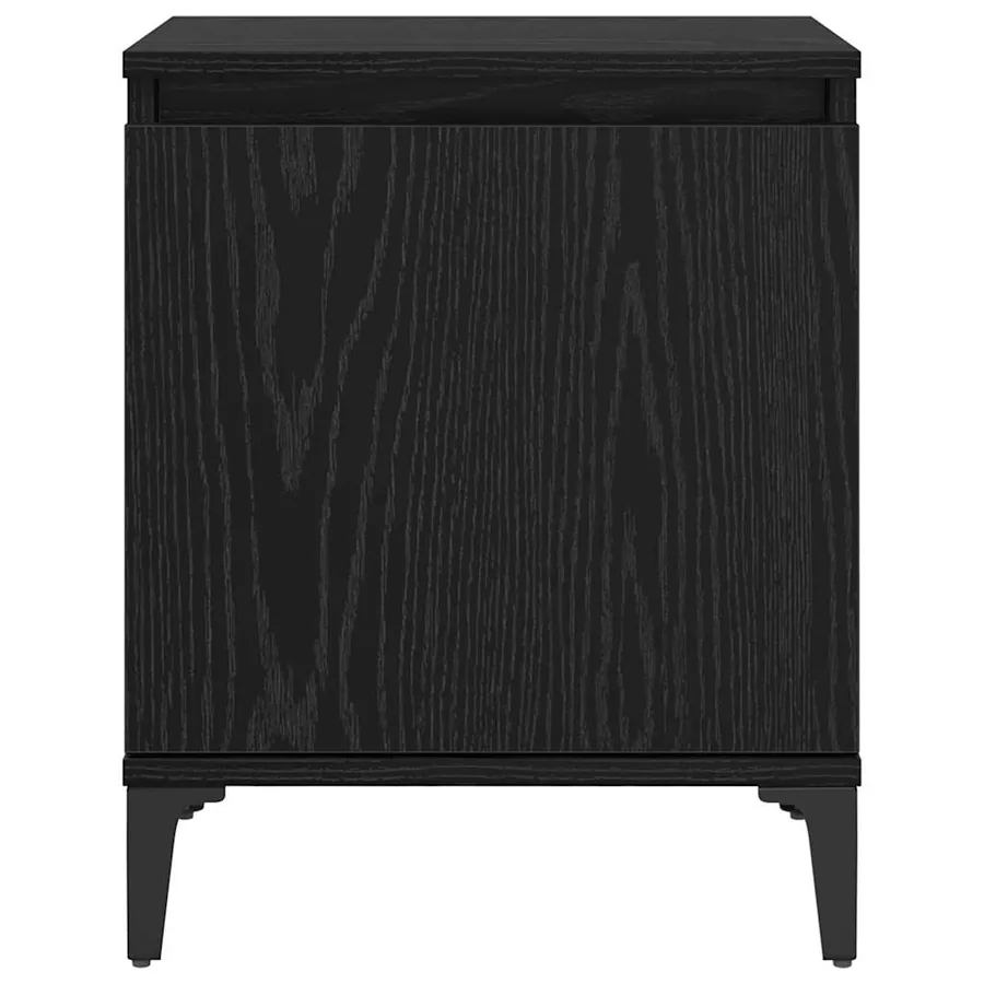 Cabinet de chevet Chêne noir 40 x 30 x 50 cm Bois d'ingénierie - 6