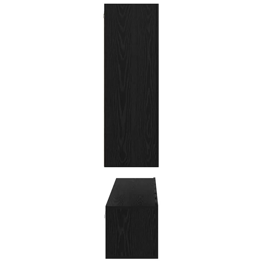 Ensemble meuble TV 5 pcs Chêne noir Bois d'ingénierie - 9