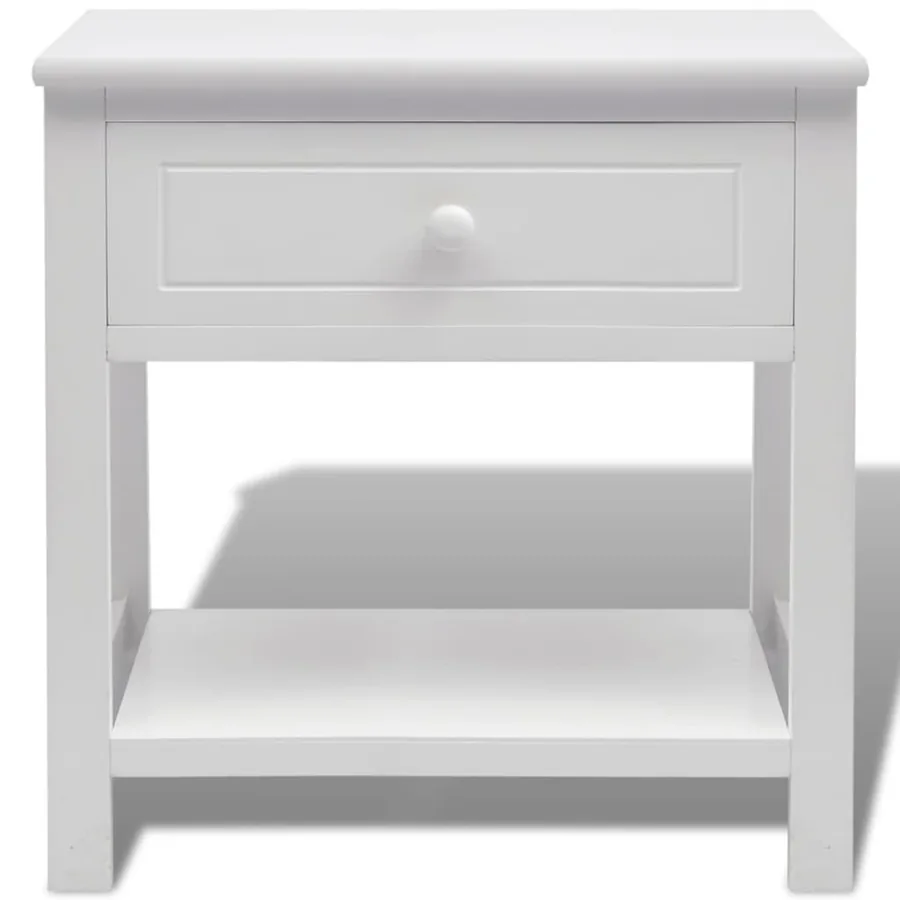 Table de chevet Bois Blanc - 3