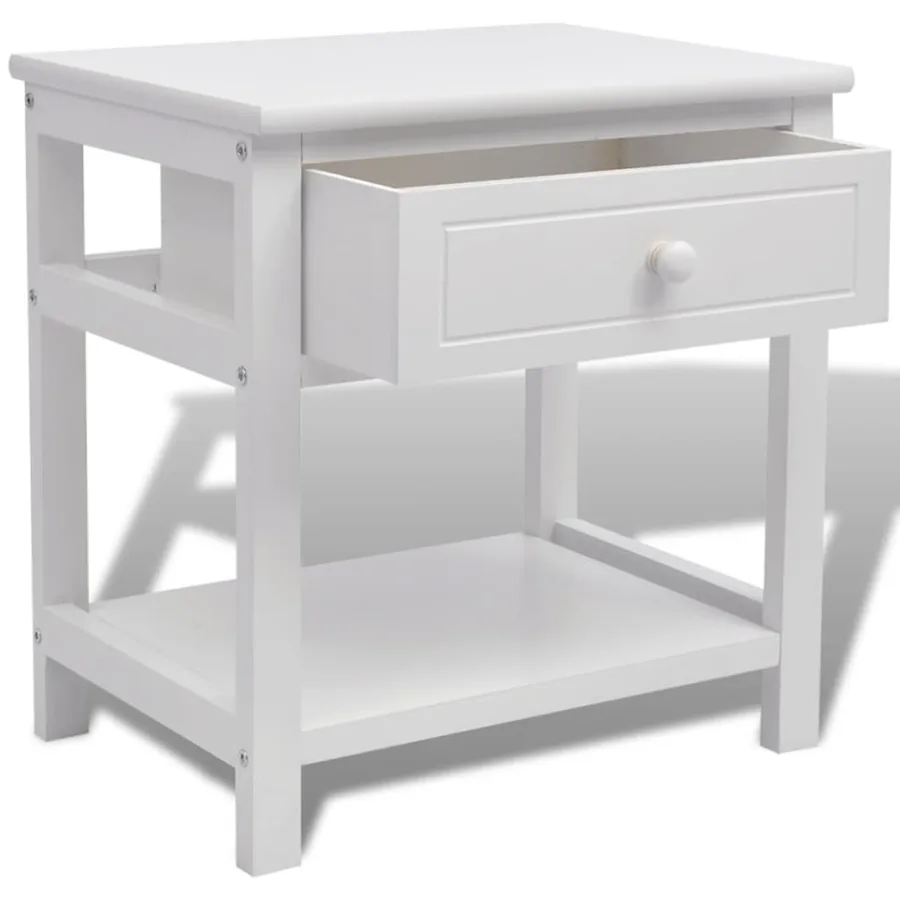 Table de chevet Bois Blanc - 4