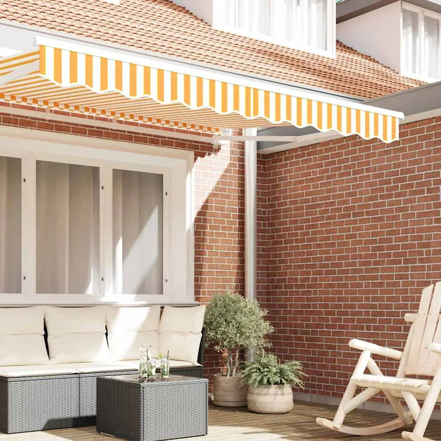 Remplacement de lambrequin Jaune et blanc 2,5 m Polyester - 3