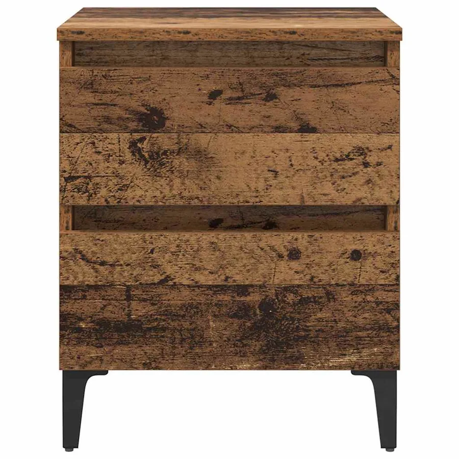 Cabinet de chevet Bois ancien 40 x 35 x 50 cm Bois d'ingénierie - 6