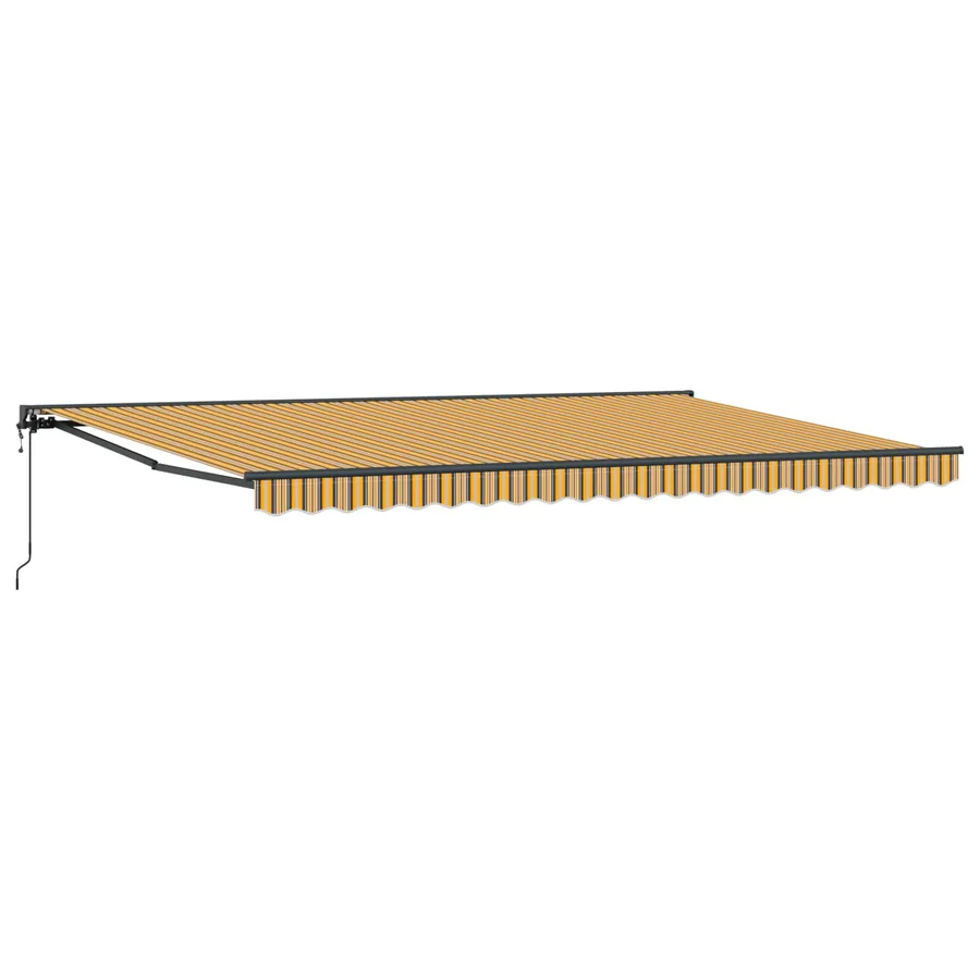 Cadre d'auvent Jaune et Gris 500 × 300 cm - 2