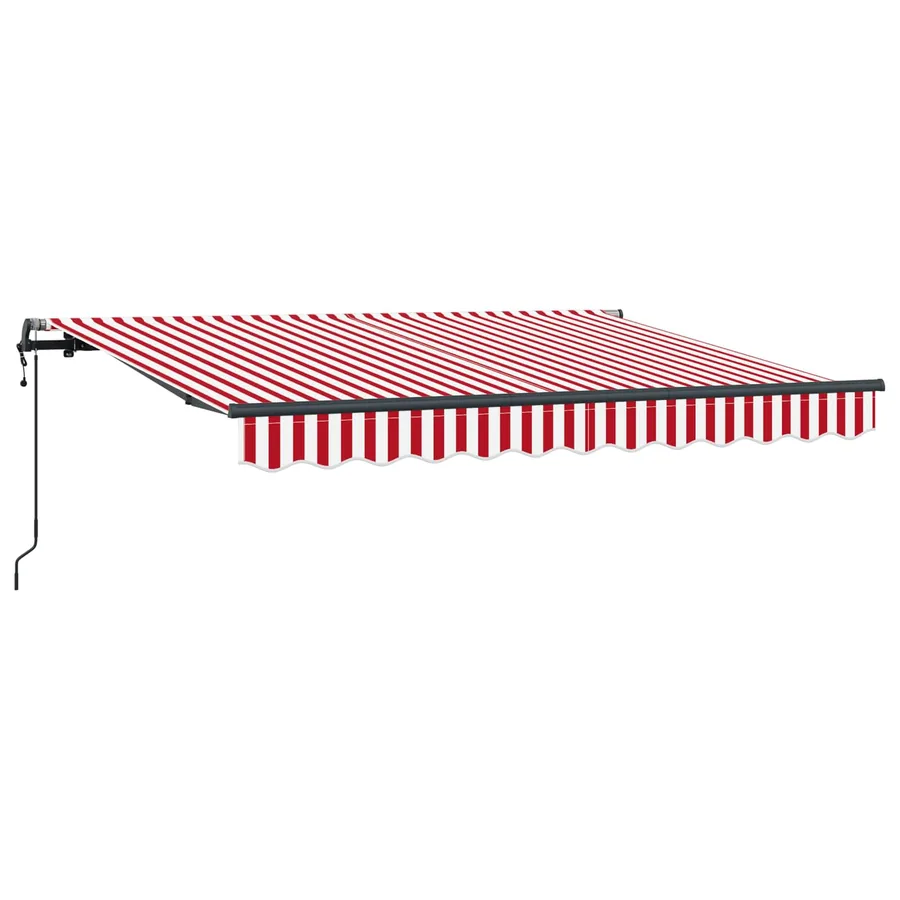 Auvent Rétractable Rouge 250 x 200 cm tissu - 2