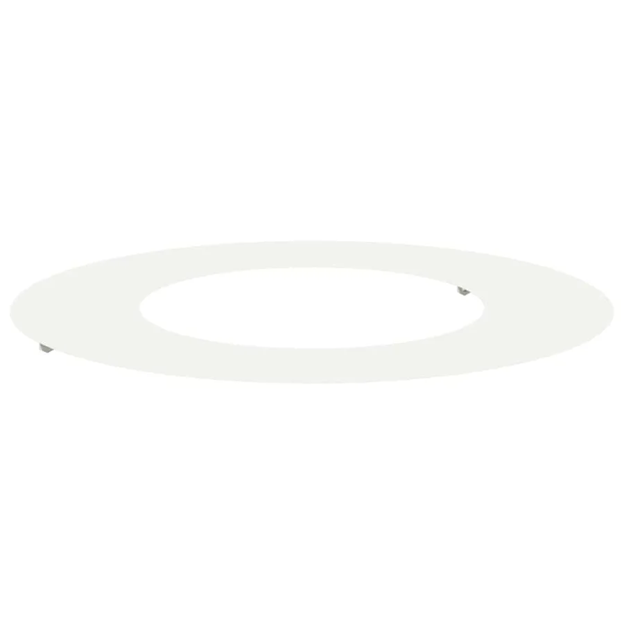 adapté pour anneau d'arbre plat Blanc Ø40/70 cm Acier - 2