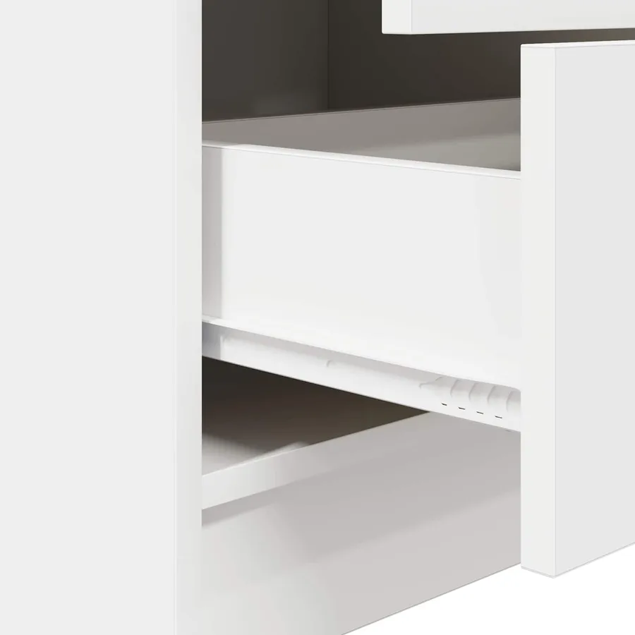 Haut Armoire avec tiroir Blanc 45,5 x 34 x 127 cm - 10