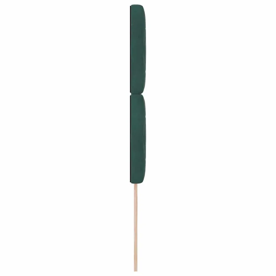Tête de lit LED avec bandes LED Vert foncé 100 cm Velours - 6