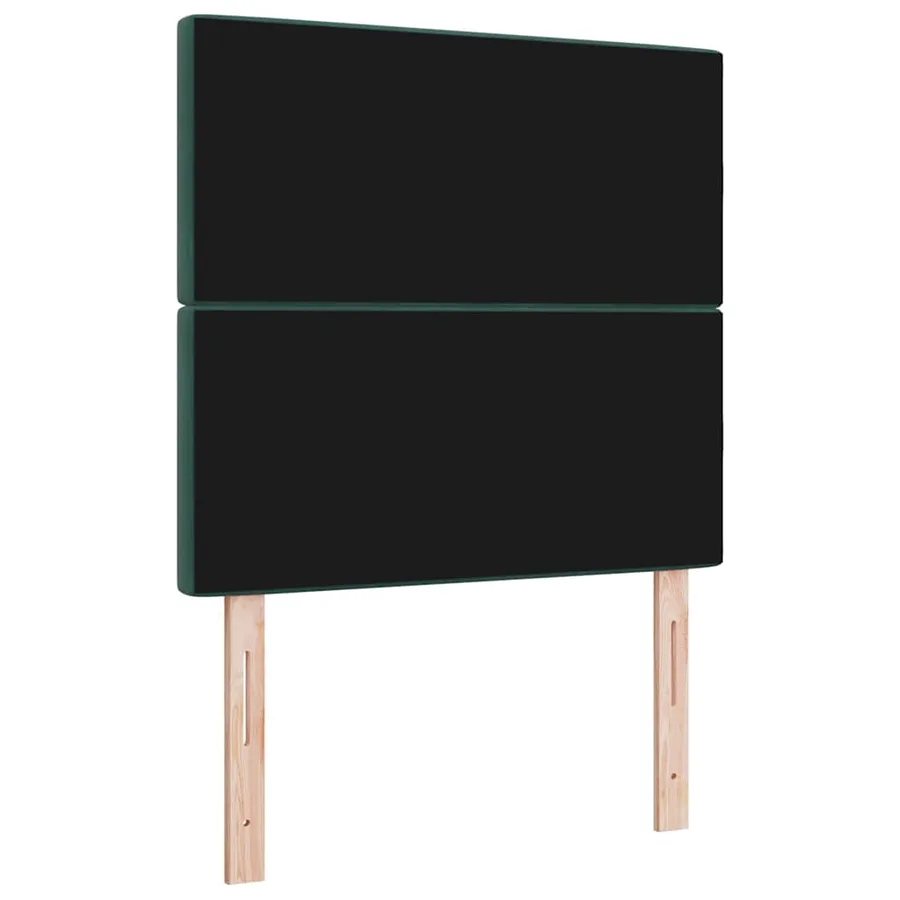 Tête de lit LED avec bandes LED Vert foncé 100 cm Velours - 7