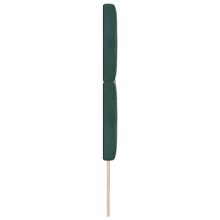 Tête de lit LED avec bandes LED Vert foncé 200 cm Velours - 6