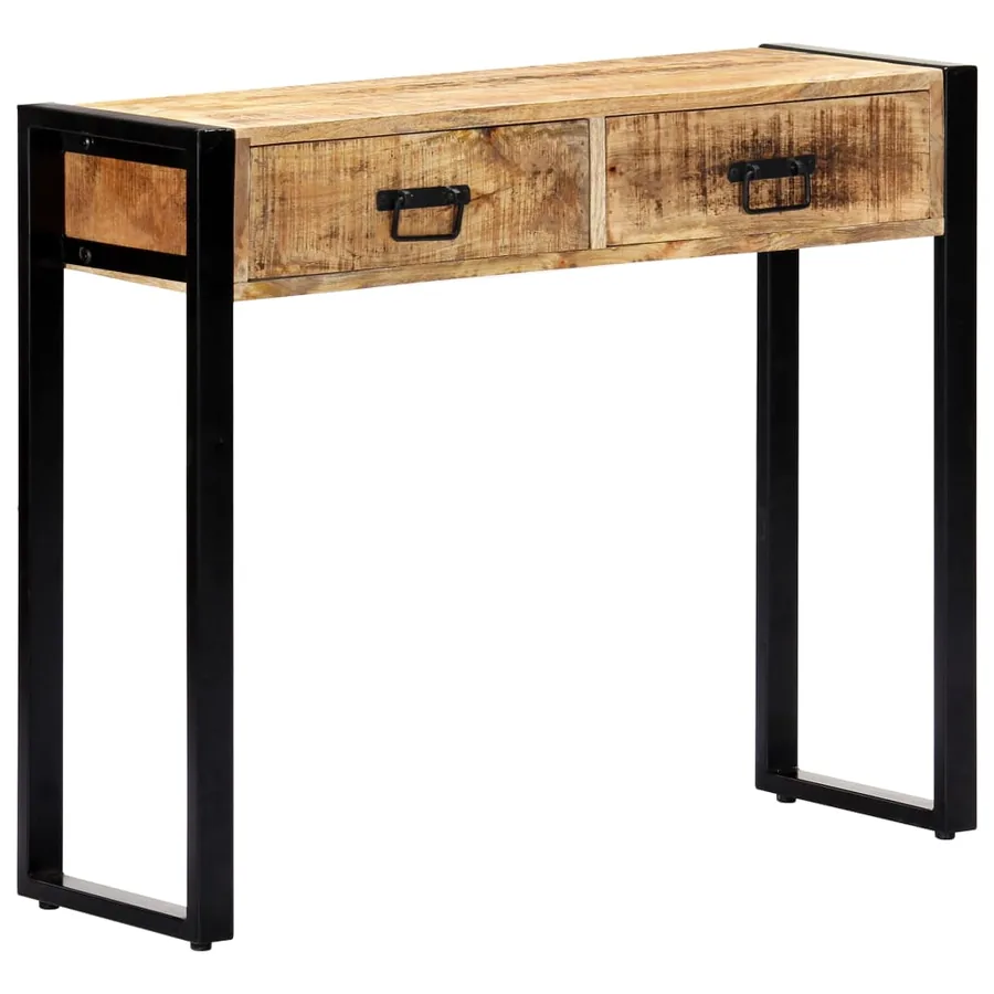Table console 90 x 30 x 75 cm Bois de manguier massif - 12