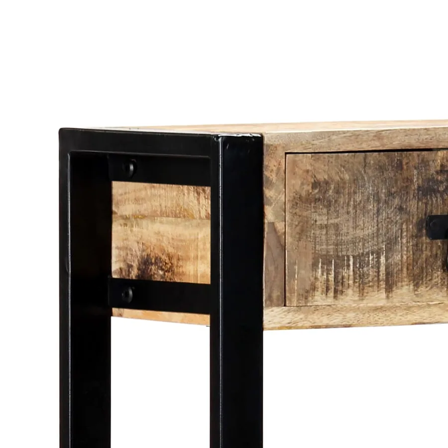 Table console 90 x 30 x 75 cm Bois de manguier massif - 6