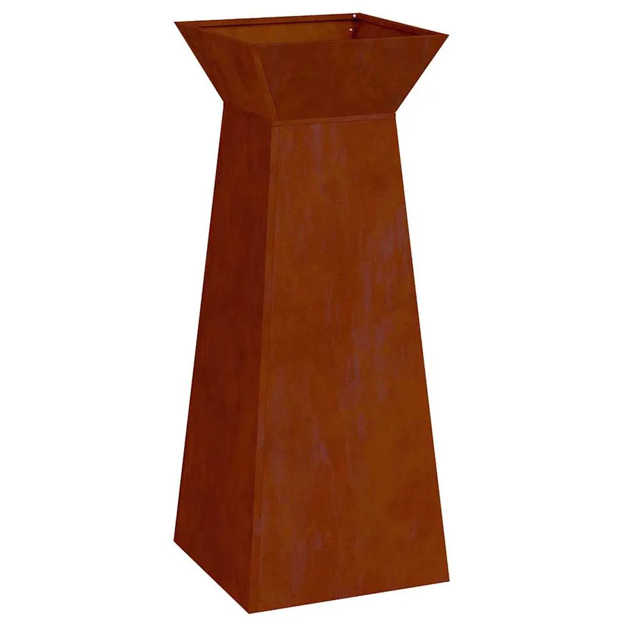 Jardinière à pilier Rouillé 40 x 40 x 100 cm - 2