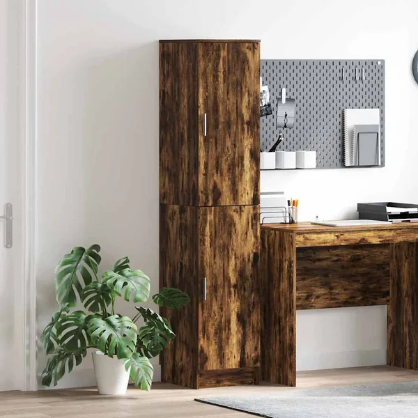 Haut Armoire Chêne fumé 35 x 39 x 168 cm