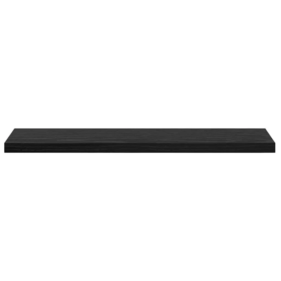 Étagère à livres 4 pcs Noir 40 x 10 x 1,5 cm Bois d'ingénierie - 5
